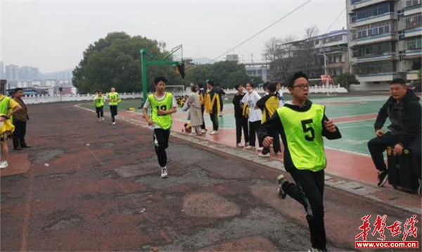 桂阳县东风中学组织开展第一次体育测试 